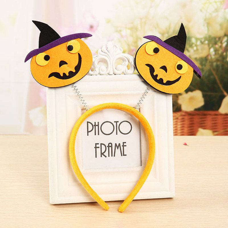 Highland - Halloween Pumpkin Hairband & Mask for Kids - Yellow