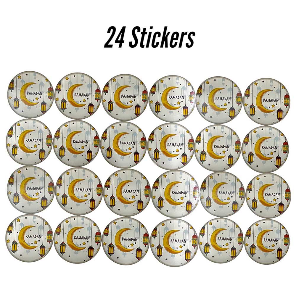 Highland - Ramadan Kareem Stickers For Gift Wrapping - 24pcs