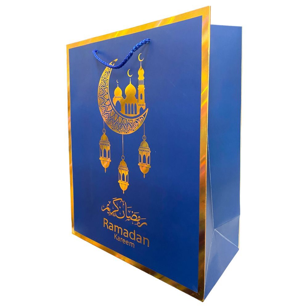 Highland - Blue & Gold Ramadan Kareem Gift Bags - Small - 6pcs