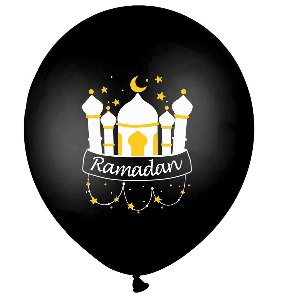 Highland - Ramadan Kareem Balloon Decorations 10pcs - Black/Gold