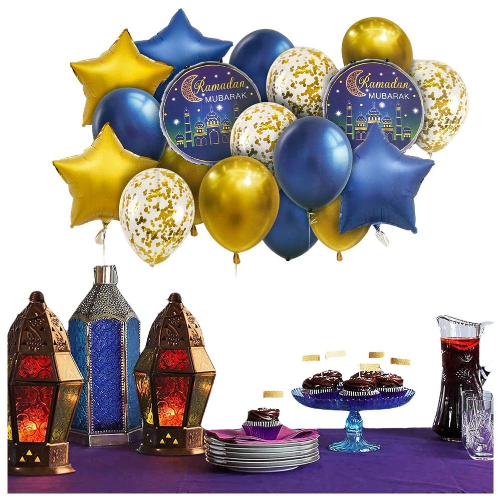 Highland - Ramadan Kareem Balloon Decorations 18pc-Set