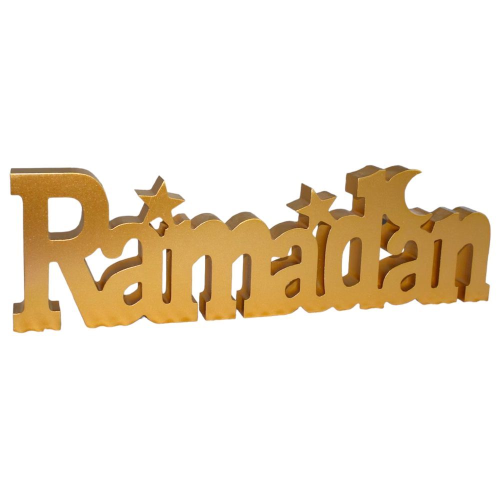 Highland - Wooden Ramadan Mubarak Sign Table Top Decoration