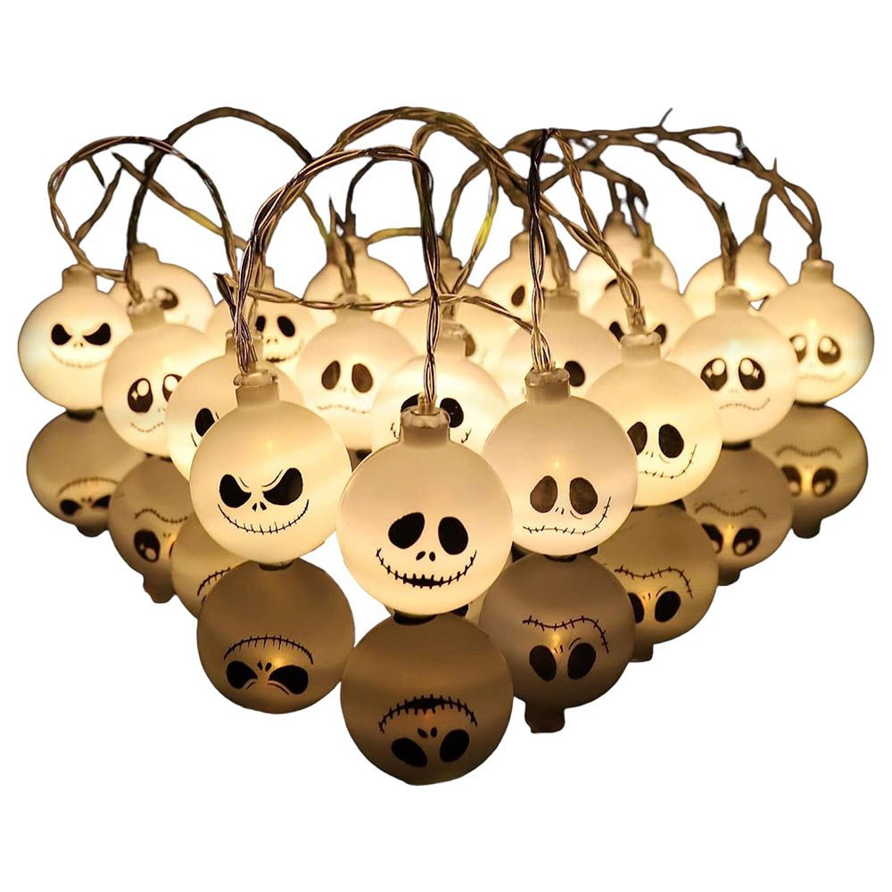 Highland - Halloween Ghost Skull LED String Light - 10 ft - 20pcs