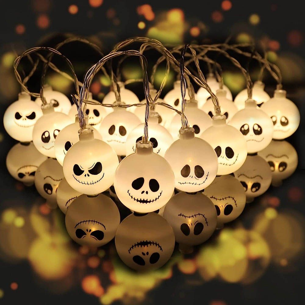 Highland - Halloween Ghost Skull LED String Light - 10 ft - 20pcs