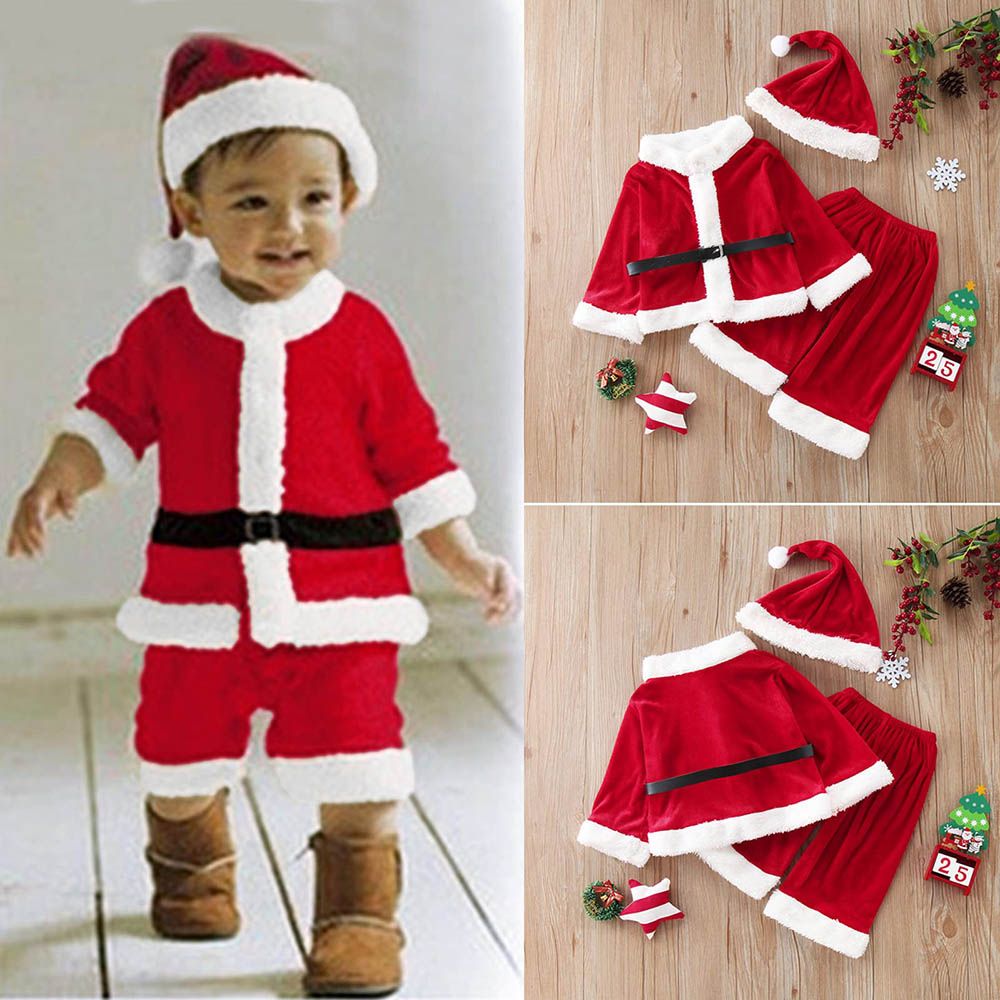 Highland - Boy Santa Claus Costume - Red