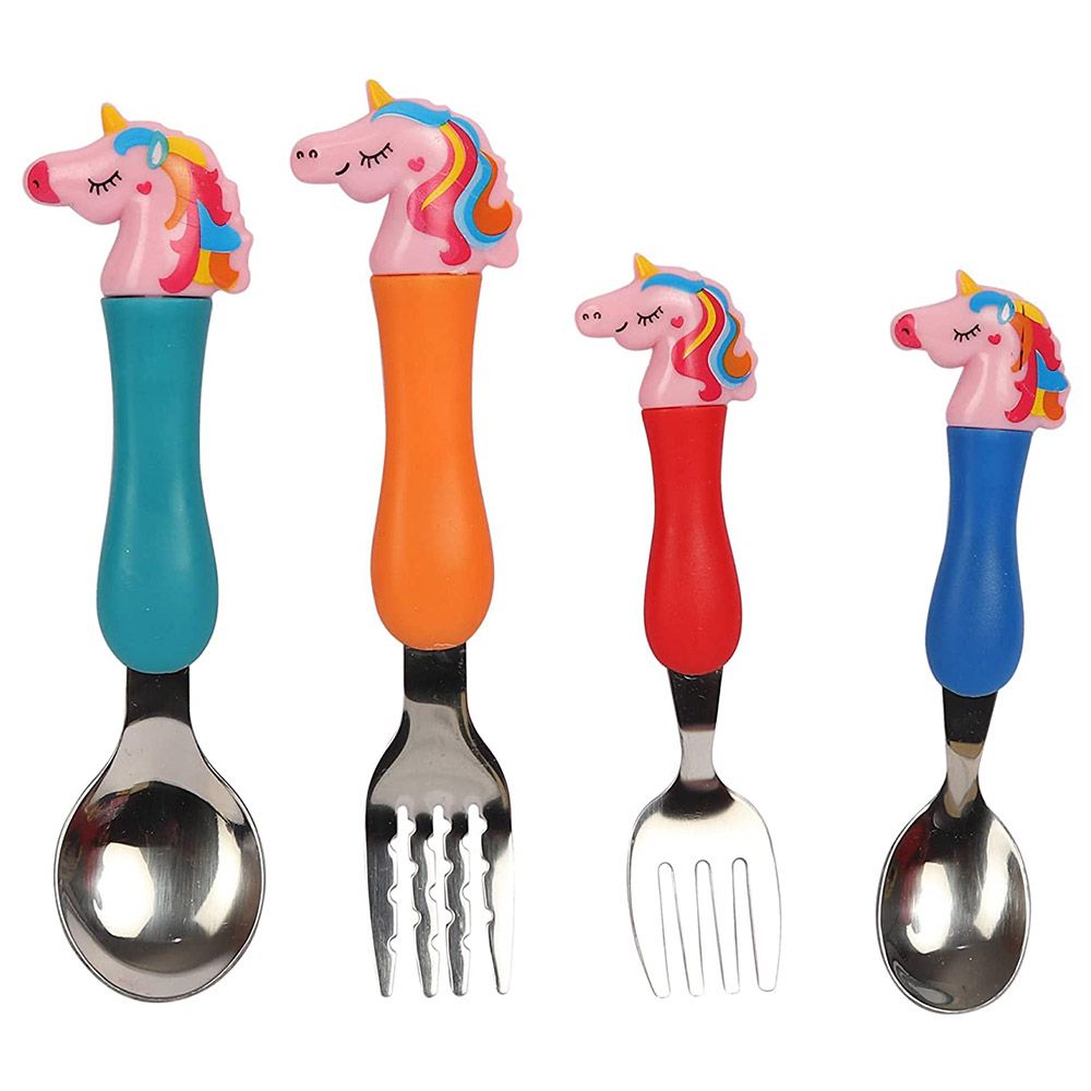 Highland - Unicorn Theme Kid's Cutlery Set - 4pcs