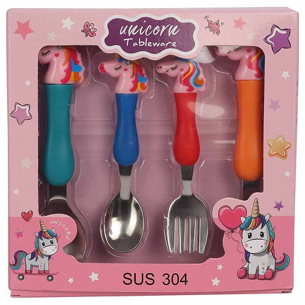 Highland - Unicorn Theme Kid's Cutlery Set - 4pcs