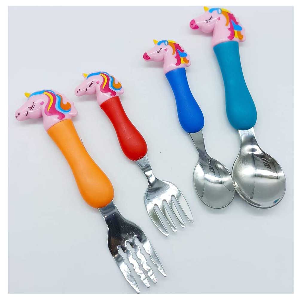 Highland - Unicorn Theme Kid's Cutlery Set - 4pcs