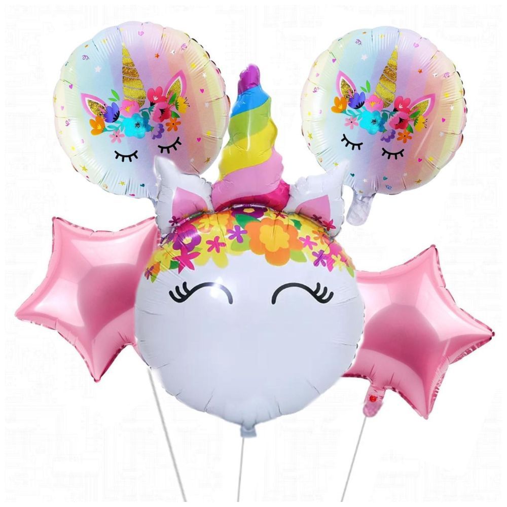 Highland - Unicorn Foil Balloons 5pcs