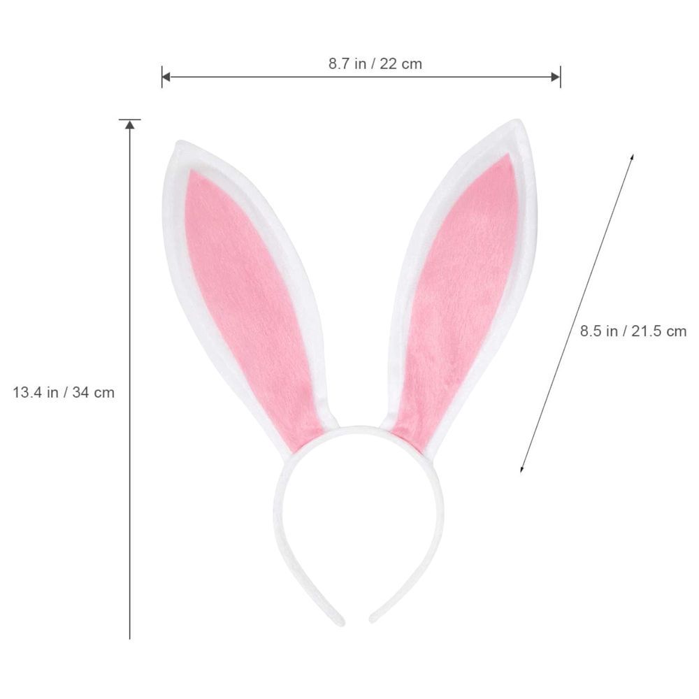 Highland - Rabbit Bunny Easter Hairband - Pink/White