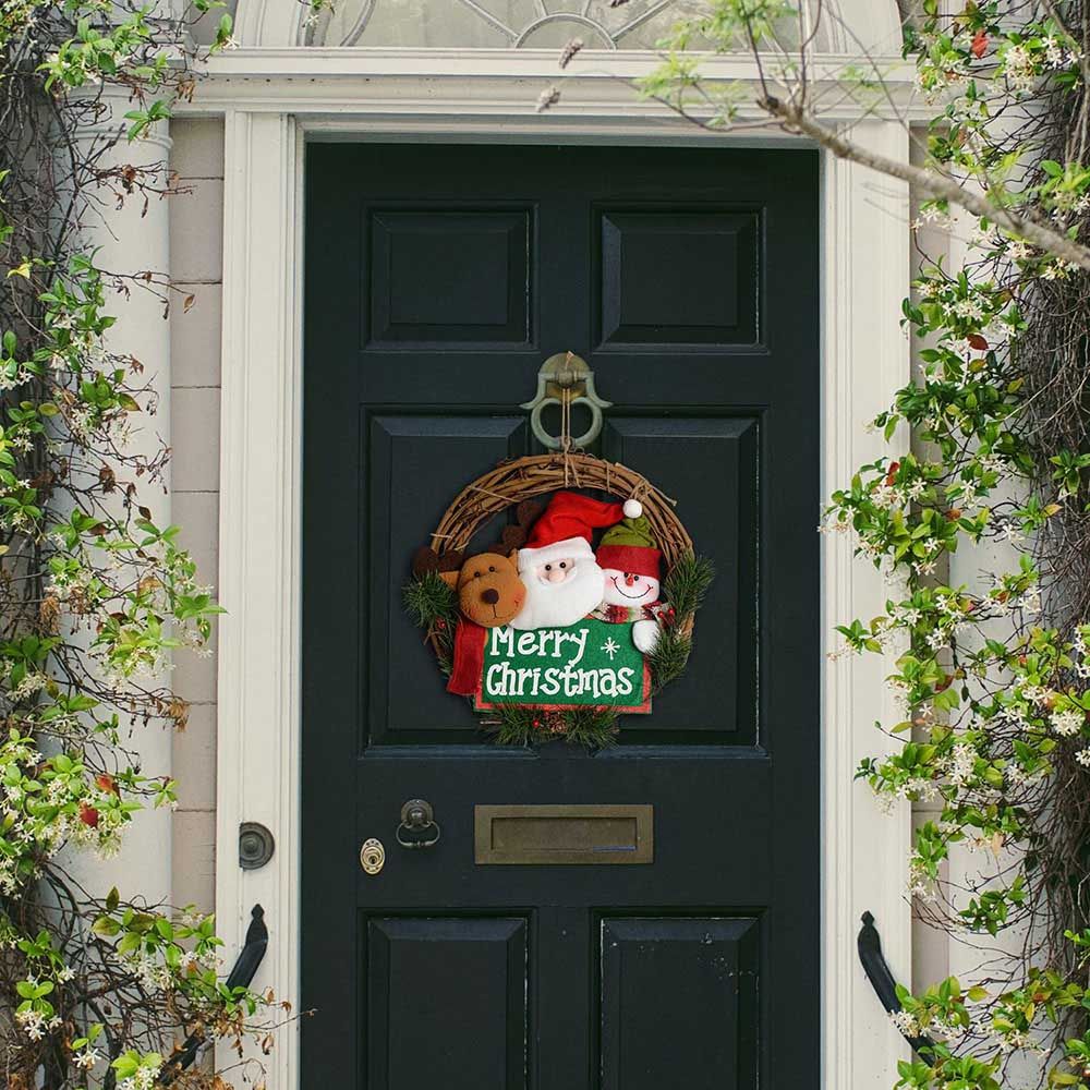 Highland - Merry Christmas Wreath Decorations - 14 Inch