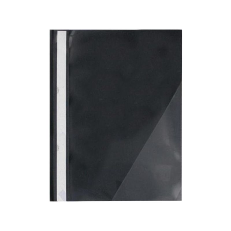 Atlas - 12pcs Flat File PP A4 Thick with Pocket - Black