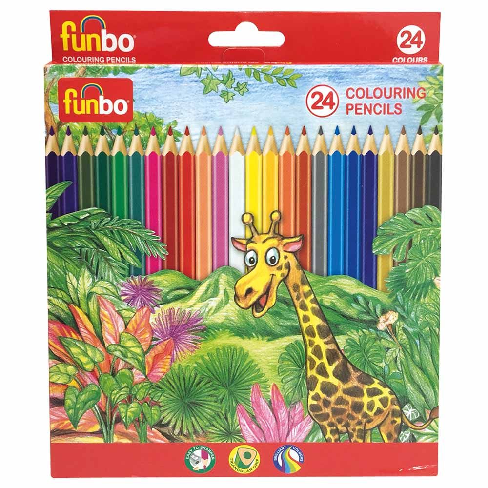 Funbo - Set of 24 Colouring Pencils