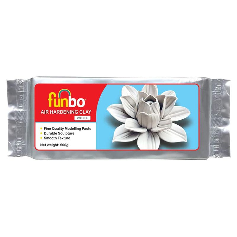 Funbo - Air Hardening Clay 500g - White