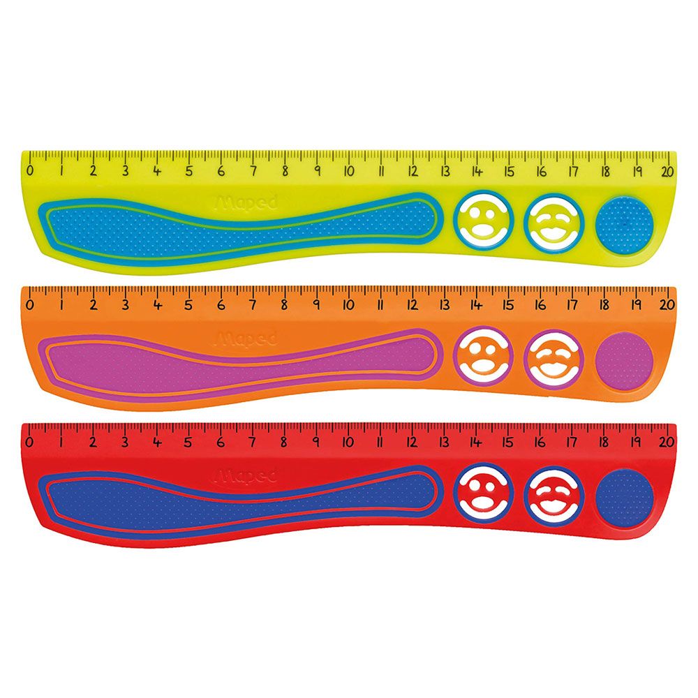 Maped - Ruler 20cm Kidy-Grip 1pc Assorted