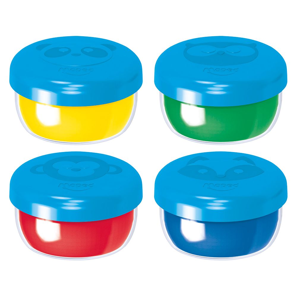 Maped - Color'Peps Finger Paint Pot 80gx4 Colors