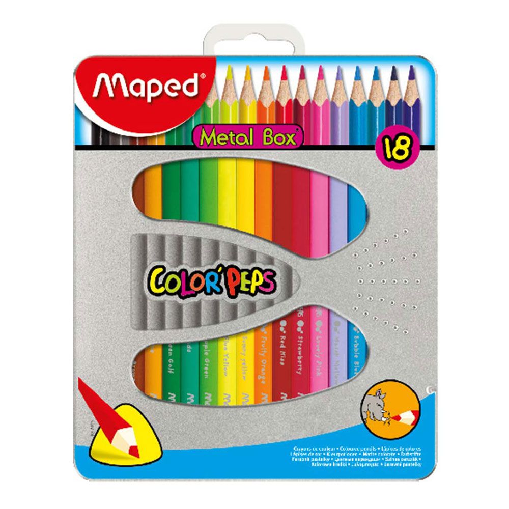 Maped - Color Peps Metal Box Set (18pcs)