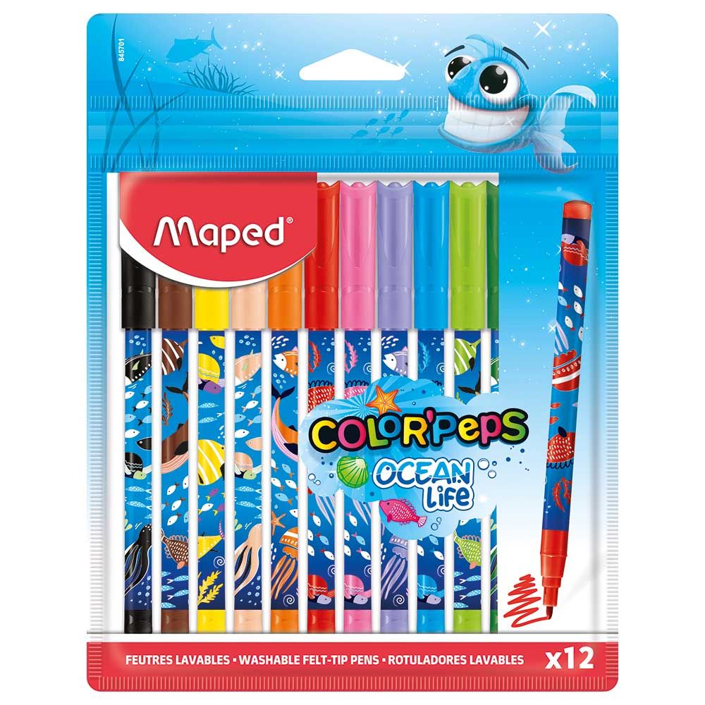 Maped - Color Peps Felt Tip Pen - Ocean - 12pcs