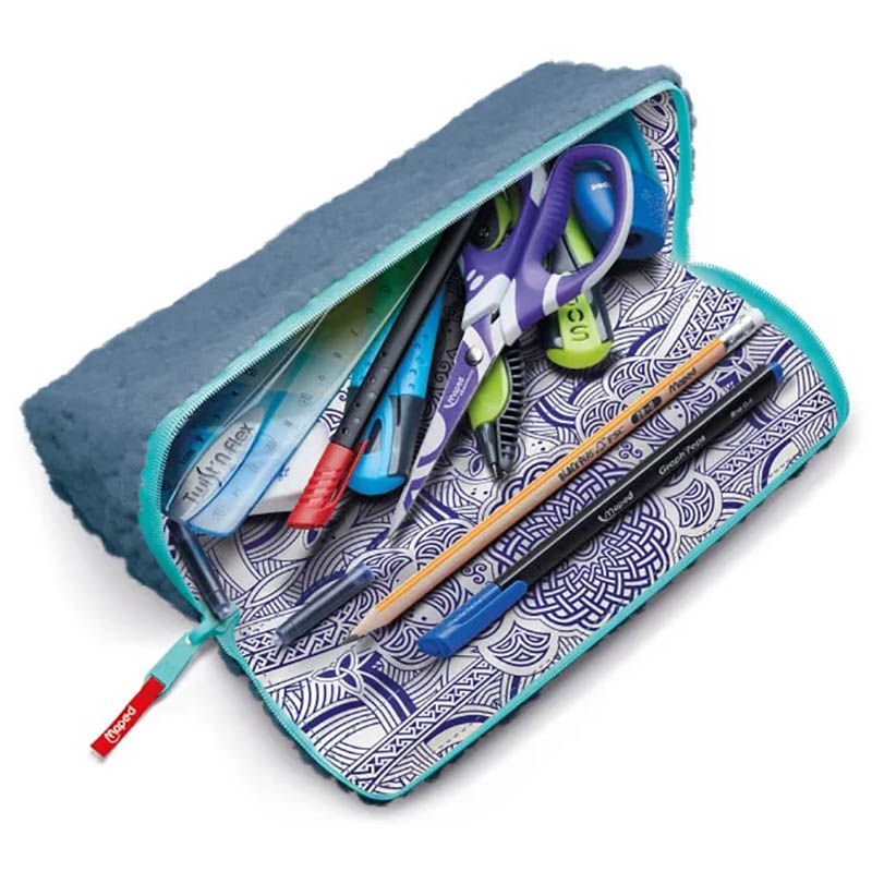 Maped - Empty Effect Pencil Case - Blue