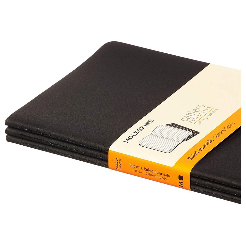 Moleskine Cahier Journals Large Ruled Black