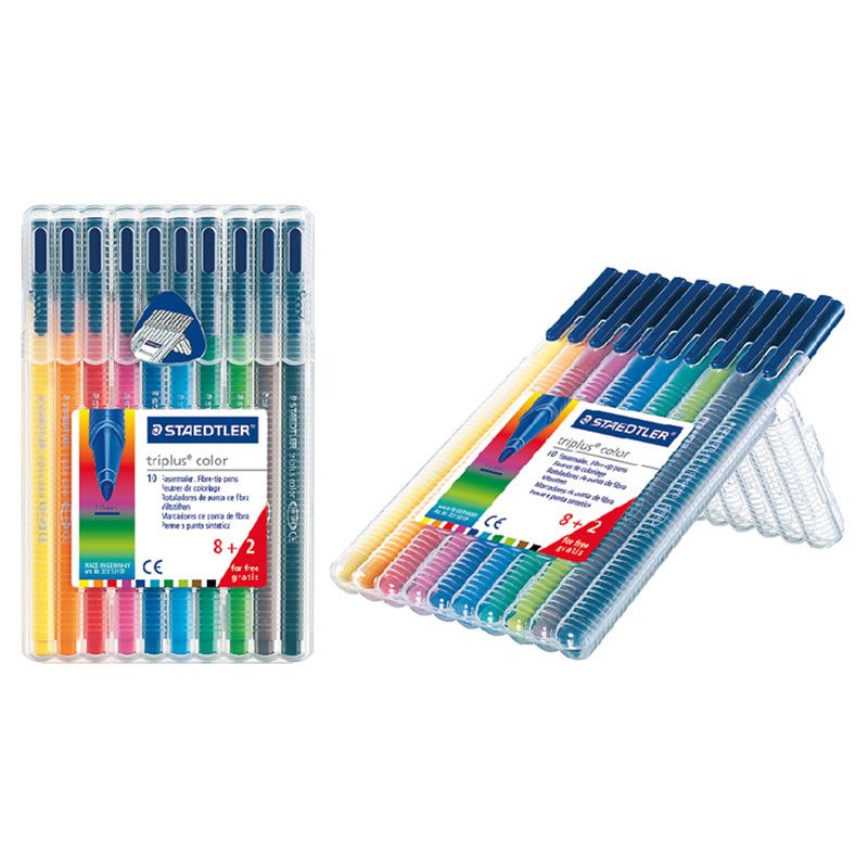 Staedtler - Triplus Fiber-Tip Pen Wlt - 10C