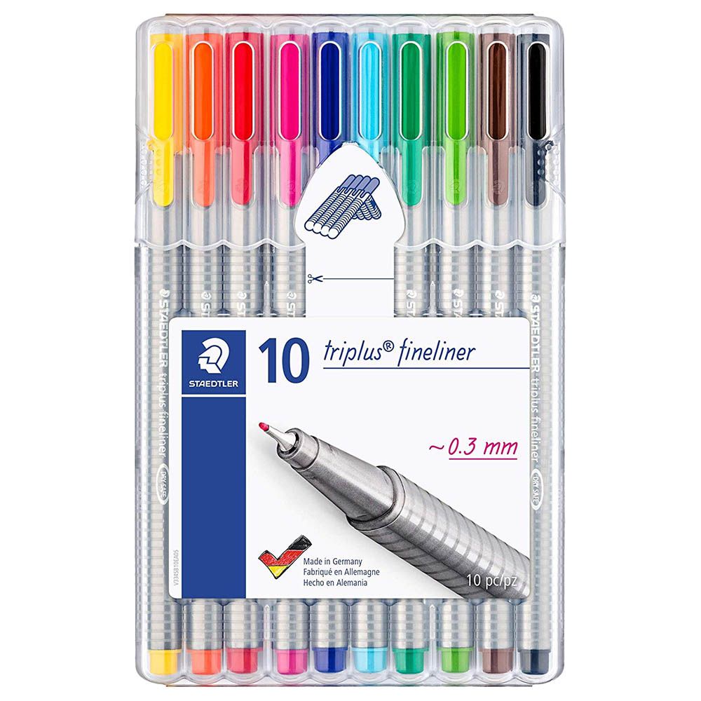 Staedtler - Triplus Fineliner Pen Set (10pcs)