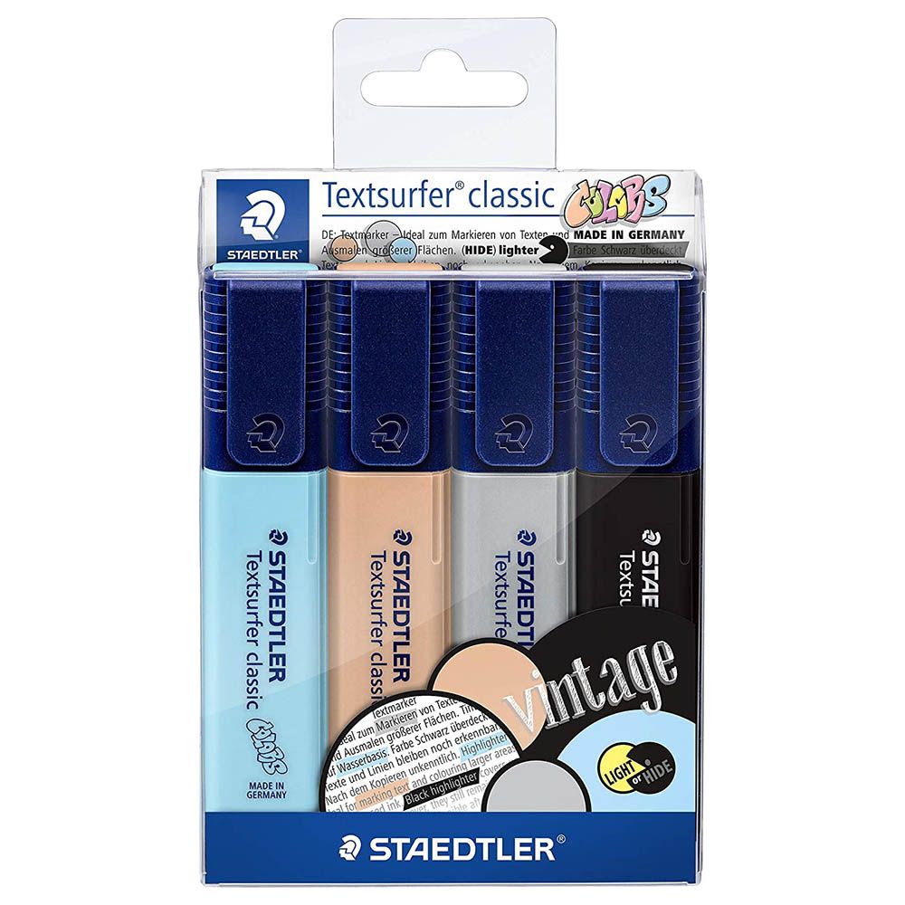 Staedtler - Textsurfer Highlighter Vintage Pack of 4