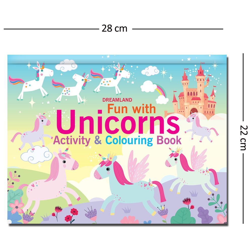 كتاب أنشطة وتلوين Fun With Unicorns