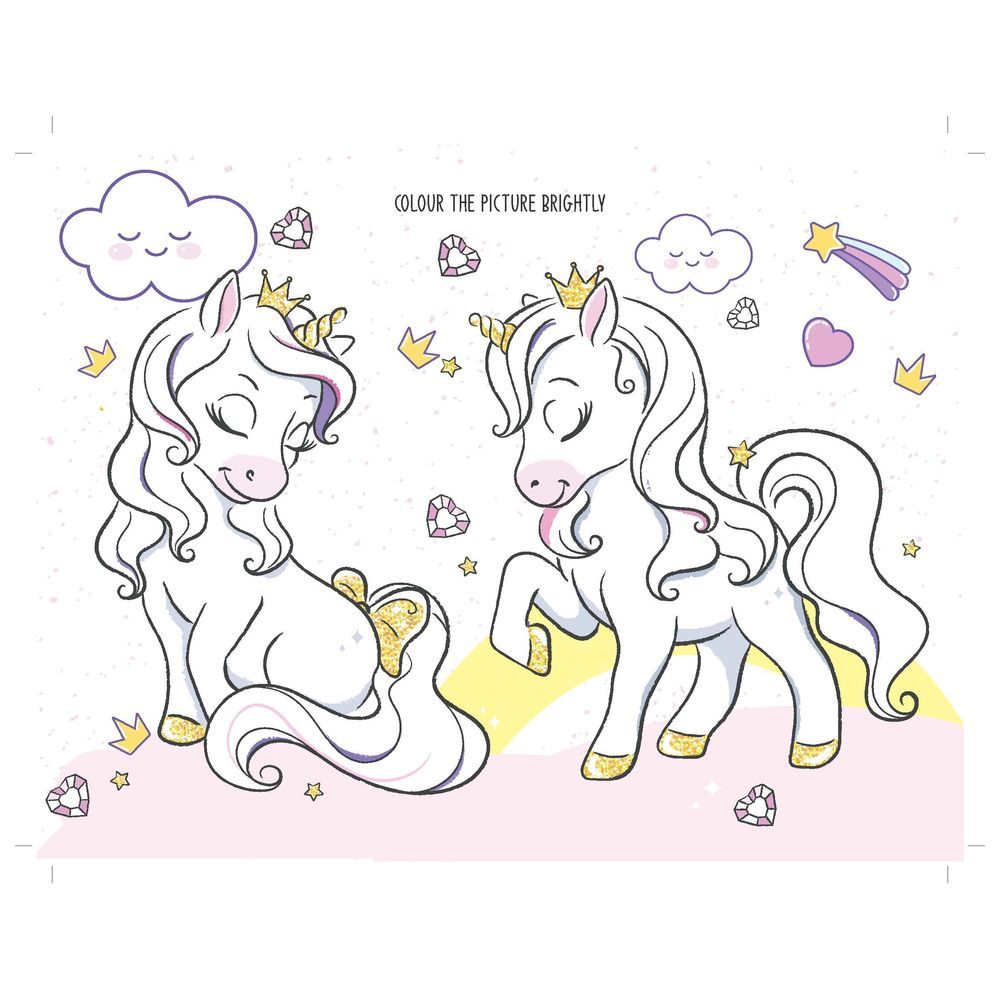 كتاب أنشطة وتلوين Fun With Unicorns