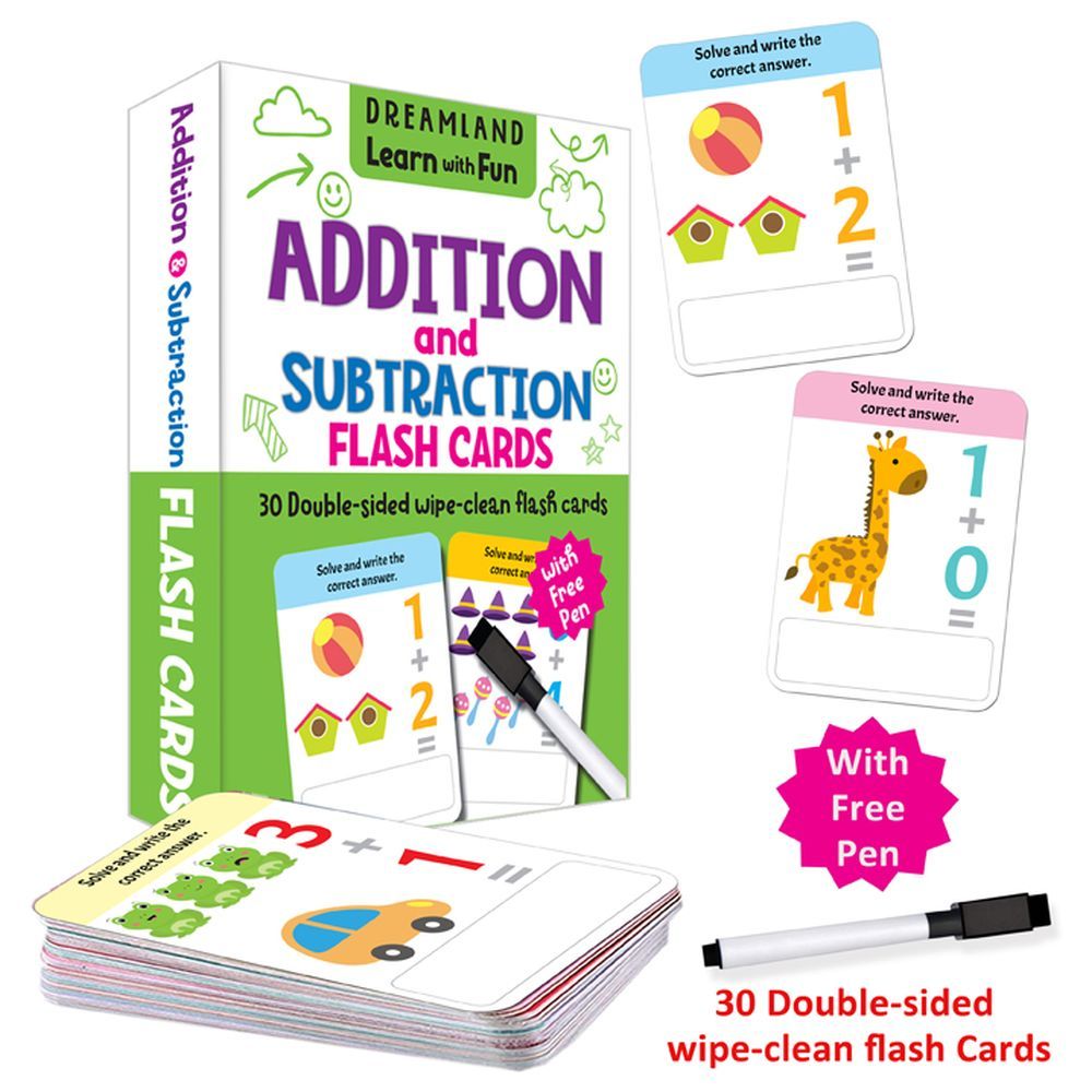 بطاقات تعليمية Addition And Subtraction Flash Cards