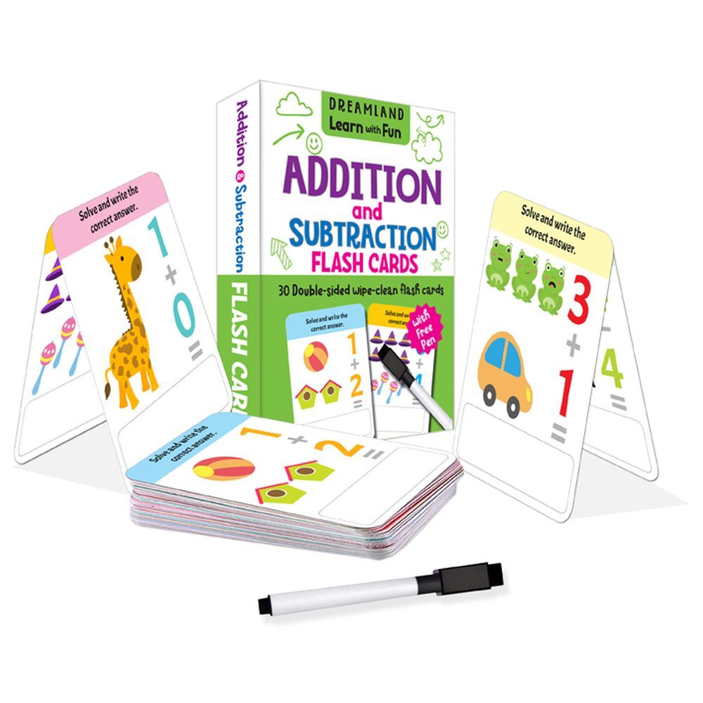 بطاقات تعليمية Addition And Subtraction Flash Cards