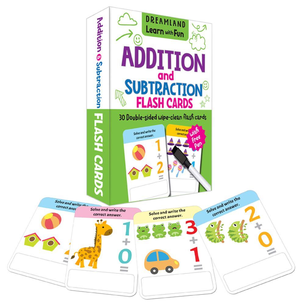 بطاقات تعليمية Addition And Subtraction Flash Cards