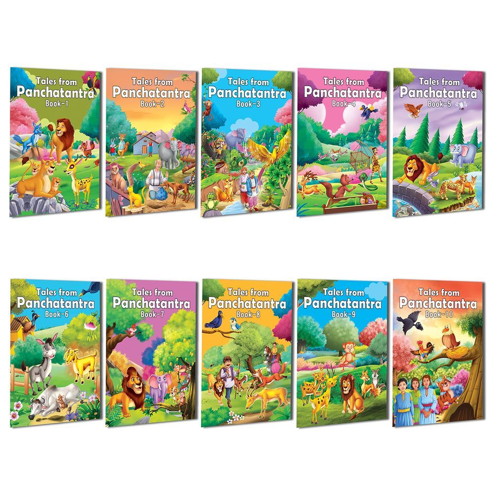 Tales From Panchatantra - A Set Of 10 Books