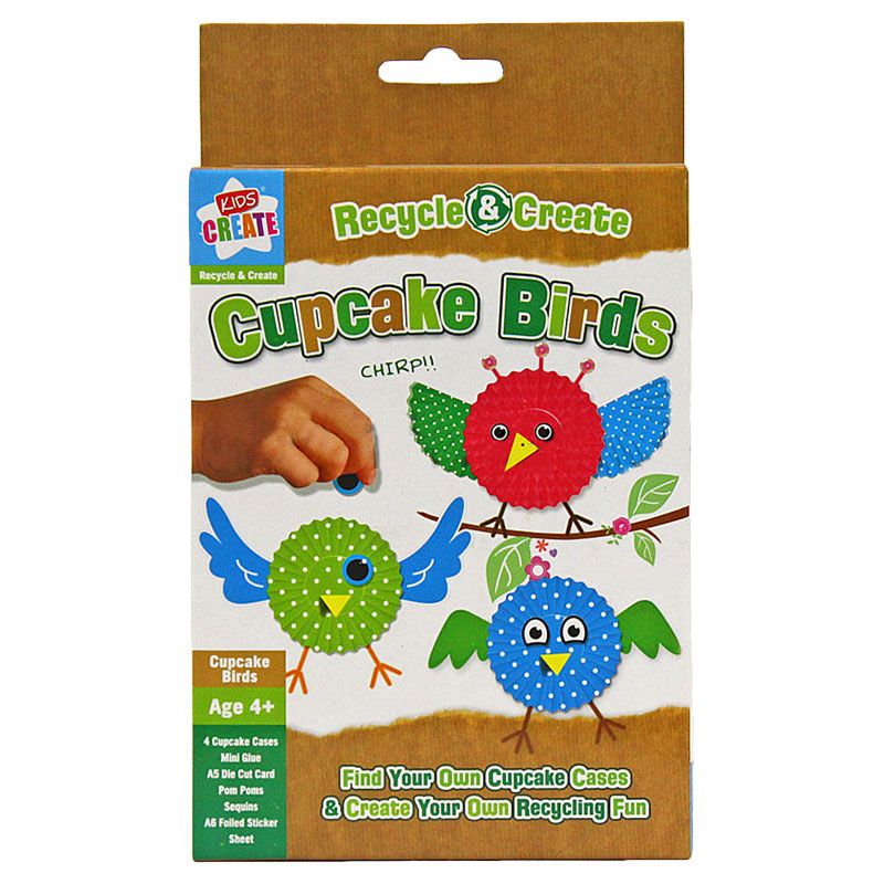 Kids Create - Recycle, Cupcake Fairies/Birds - Assorted