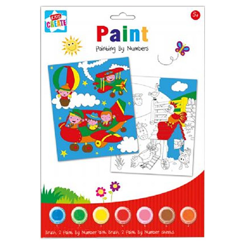 Kids Create - Act, Painting By Numbers Set