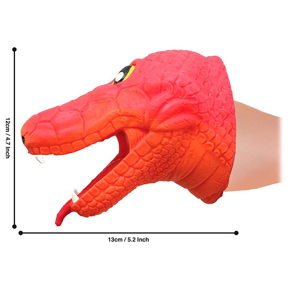 Deluxe Base - Snap Attack Hand Puppet - Snakes - Color May Vary