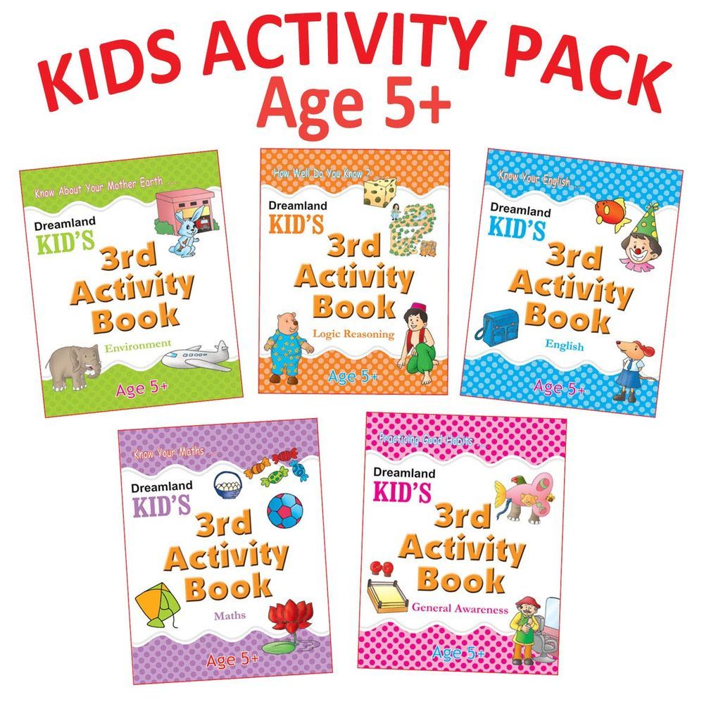 مجموعة كتب Kid's Activity 5+ - عدد 5