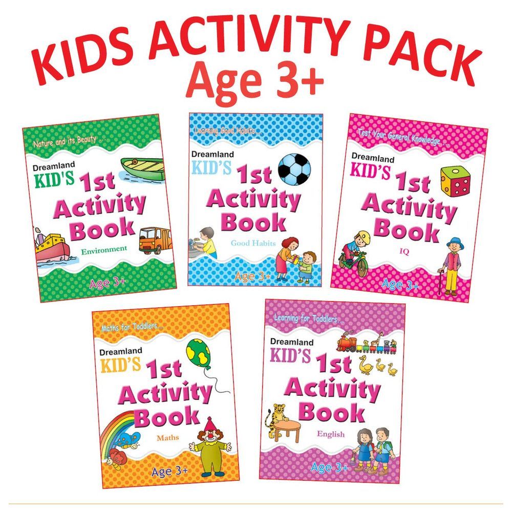 Kid's Activity 3+ Pack - Set Of 5 Books