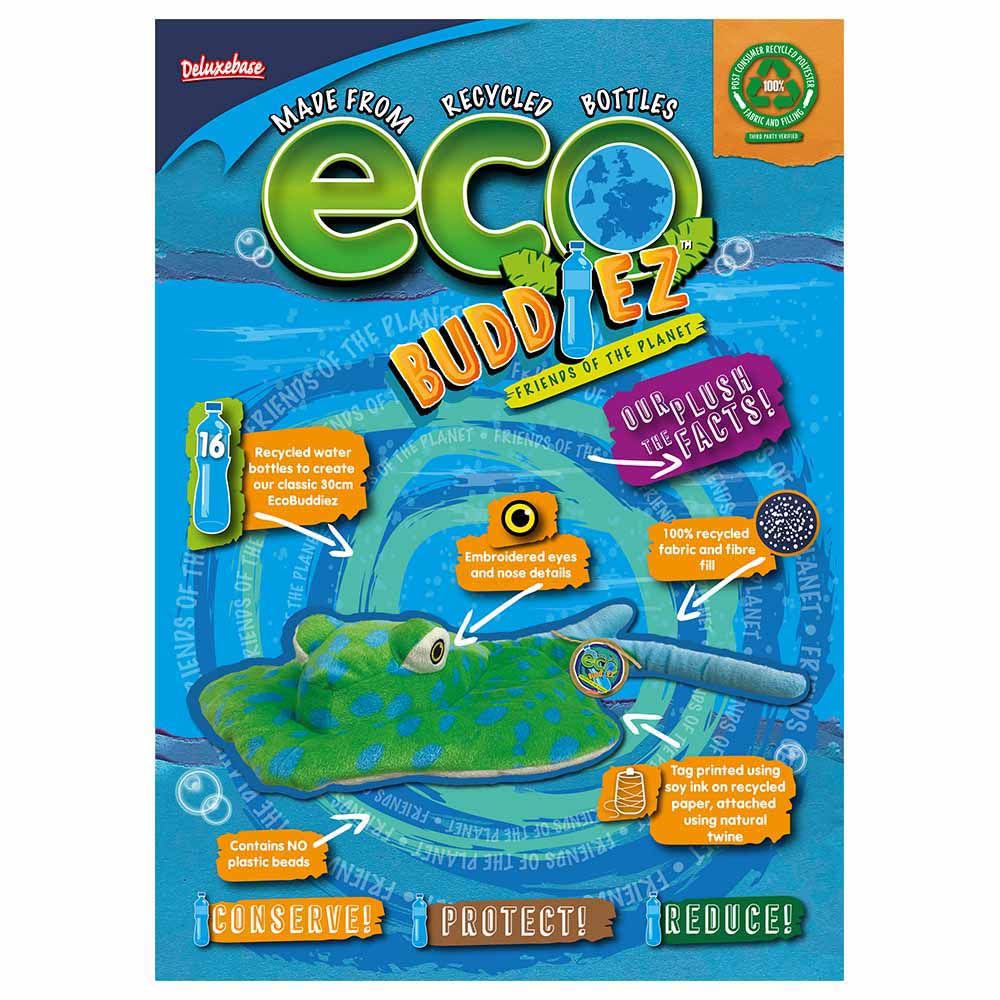 Deluxe Base - Eco Buddiez - Spotted Ray - Medium - Green/Blue