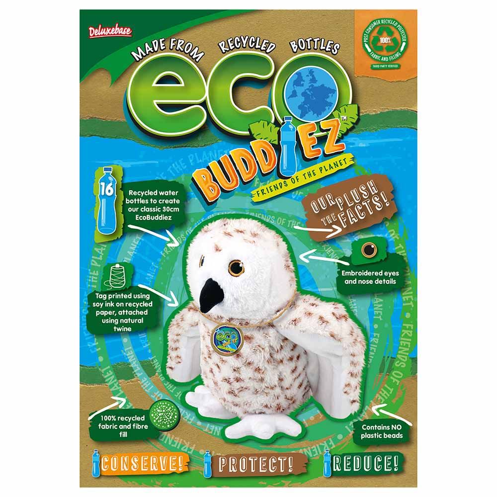 Deluxe Base - Eco Buddiez - Snowy Owl - Medium - White/Brown