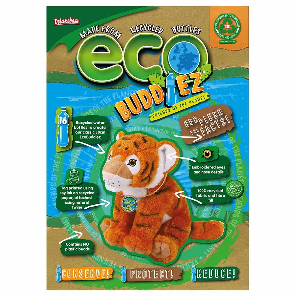 Deluxe Base - Eco Buddiez - Tiger - Medium - Brown/White