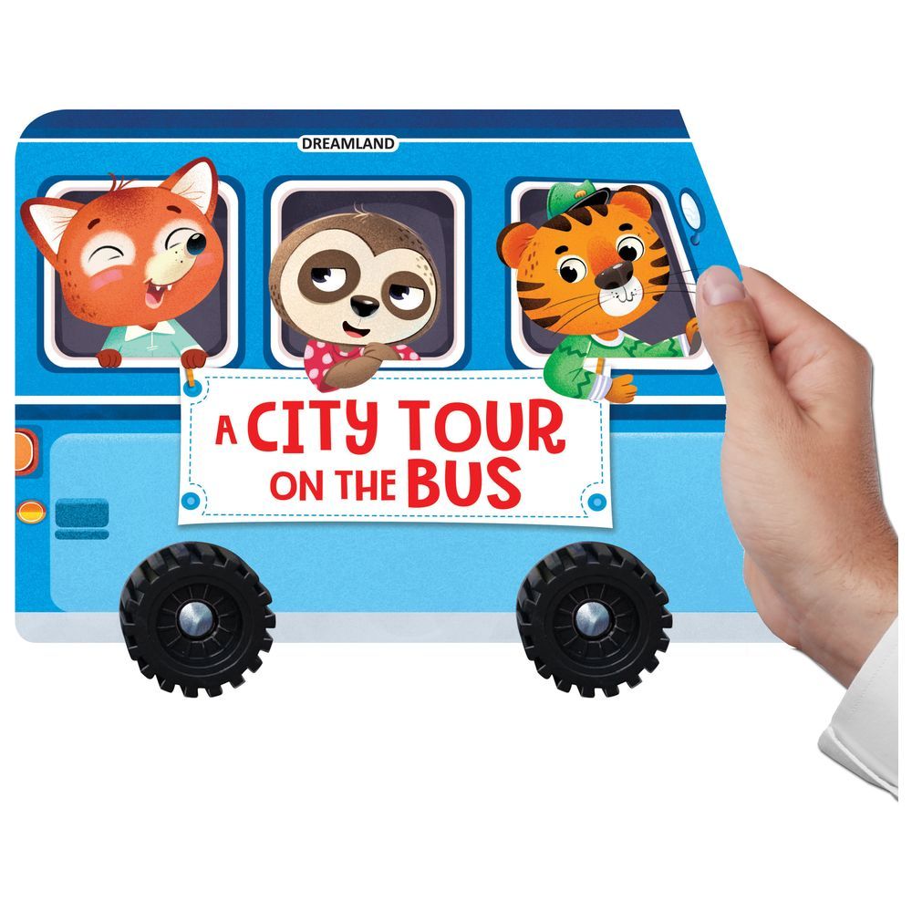 A City Tour On The Bus - Board Book With Wheel