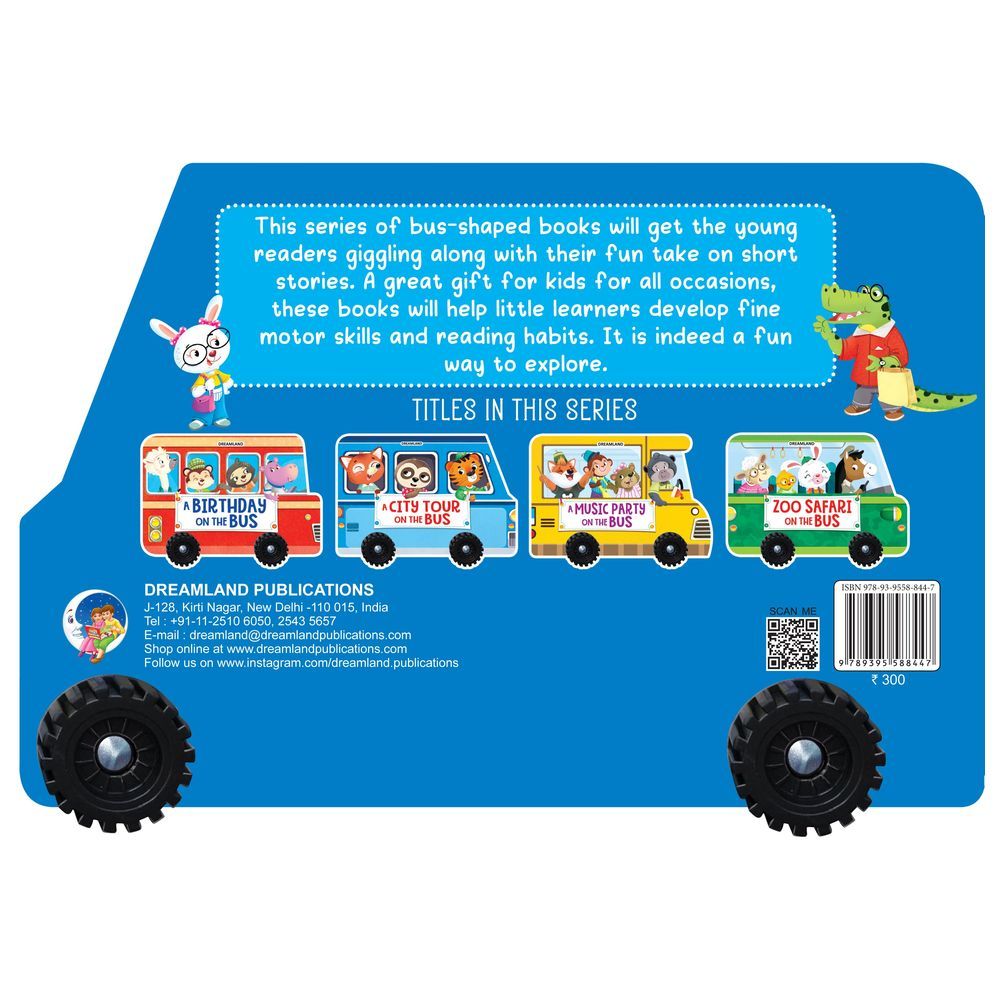 A City Tour On The Bus - Board Book With Wheel