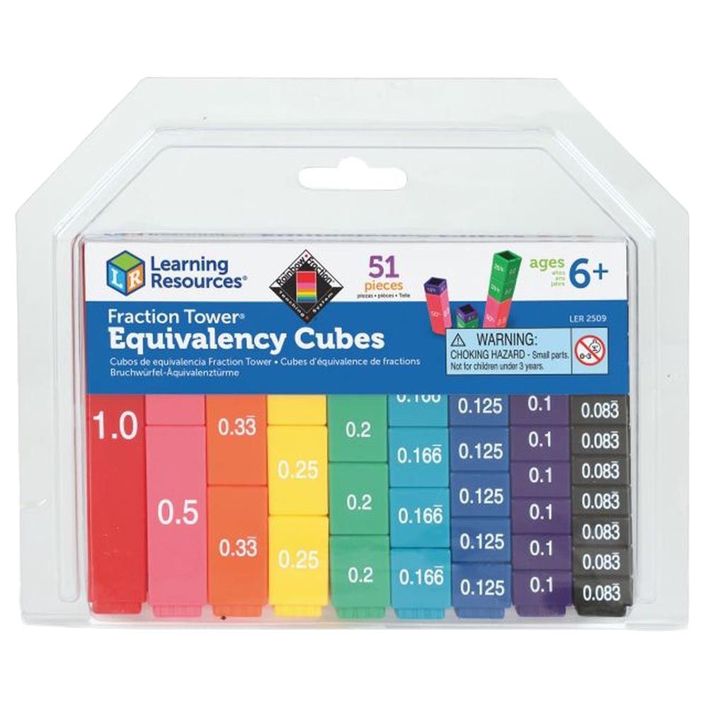 Learning Resources - Fraction Tower Cubes Equivalency Set