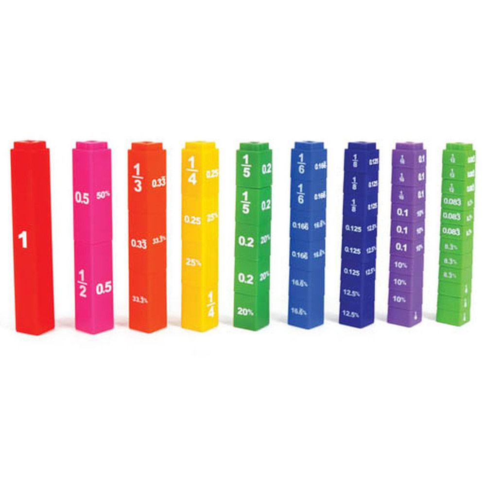 Learning Resources - Fraction Tower Cubes Equivalency Set