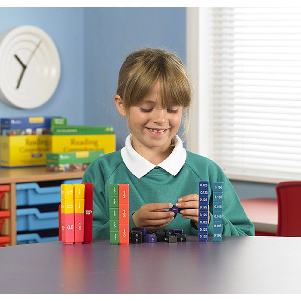 Learning Resources - Fraction Tower Cubes Equivalency Set