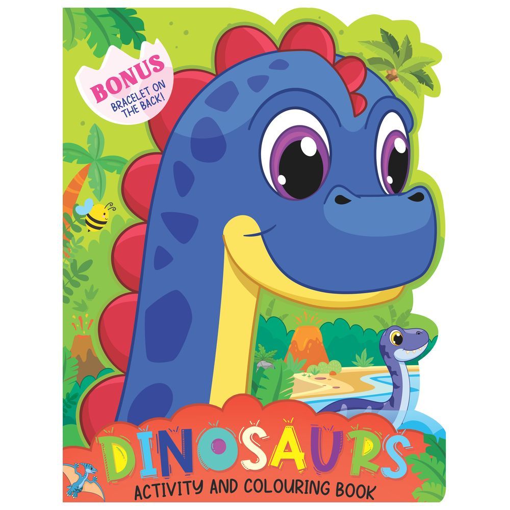 كتاب أنشطة وتلوين Dinosaurs Activity And Colouring Book