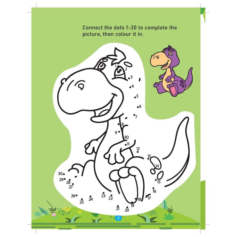 كتاب أنشطة وتلوين Dinosaurs Activity And Colouring Book