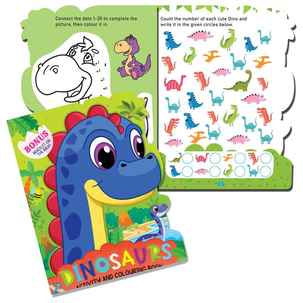 Dinosaurs Activity And Colouring Book