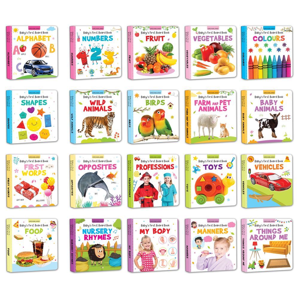 Baby's First Board Books - A Set Of 20 Books